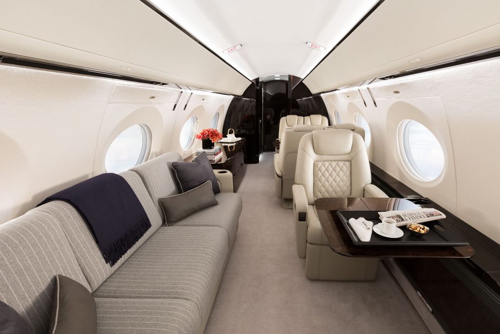 Gulfstream private jet