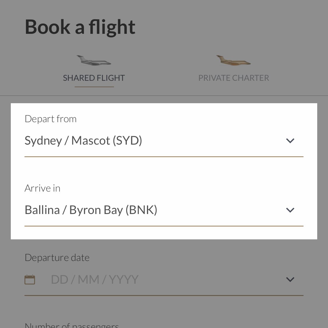 Initiating your first shared private jet flight - Airly